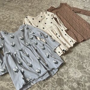 H&M Cream and Black Polka Dot Dresses Bundle